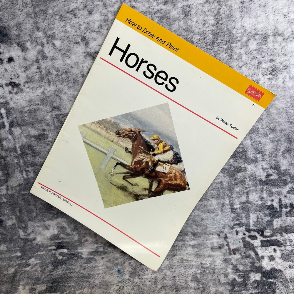 How to Draw Horses Art‎ Instruction Book White Sketch Walter Foster